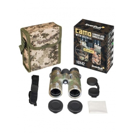 Бинокль Levenhuk Camo Grass 10x42 с сеткой - фото 10