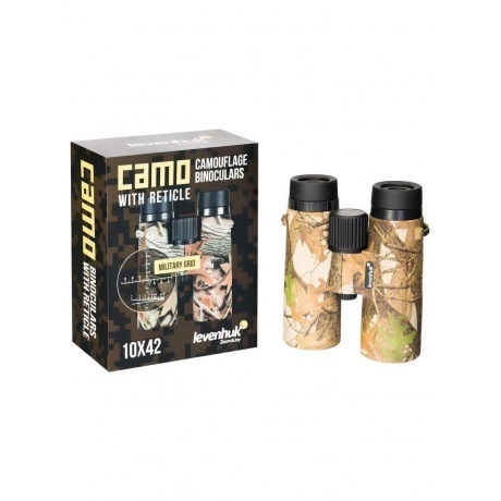 Бинокль Levenhuk Camo Pine 10x42 с сеткой - фото 11