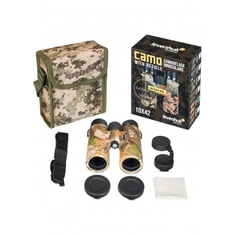 Бинокль Levenhuk Camo Pine 10x42 с сеткой - фото 10