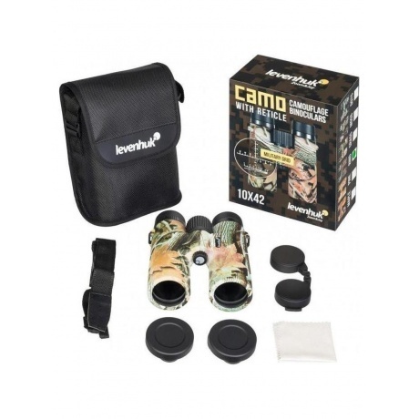 Бинокль Levenhuk Camo Rind 10x42 с сеткой - фото 9