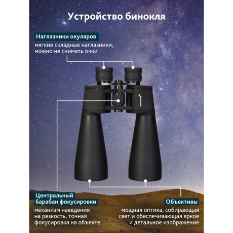 Бинокль Levenhuk Bruno BASE 15x70 - фото 19