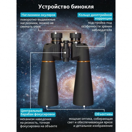 Бинокль Levenhuk Bruno PLUS 25x70 - фото 20