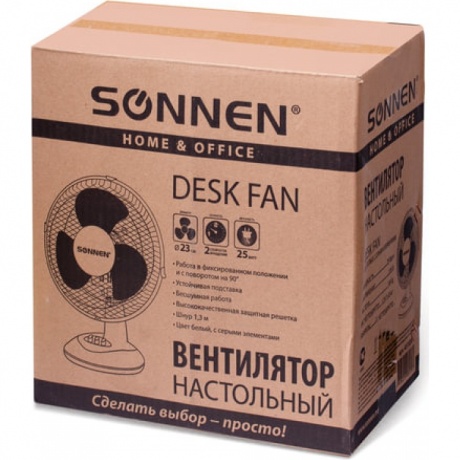 Вентилятор настольный SONNEN TF-25W-23 - фото 5