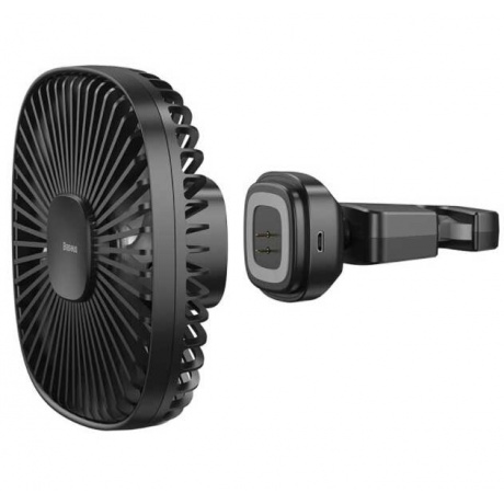 Вентилятор портативный Baseus Natural Wind Magnetic Rear Seat Fan (CXZR-01) Black - фото 3