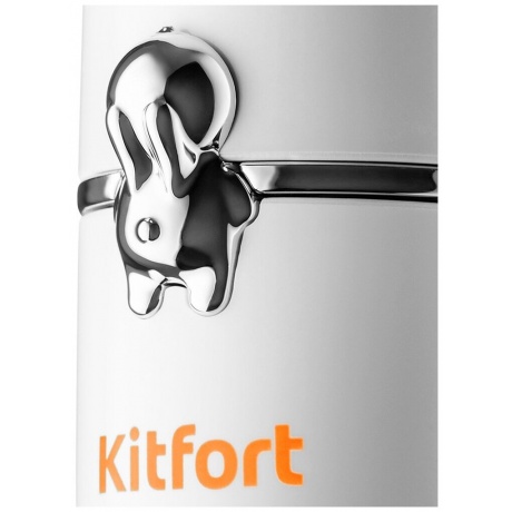 Беспроводной мини-вентилятор Kitfor КТ-405-3 бело-оранжевый - фото 4