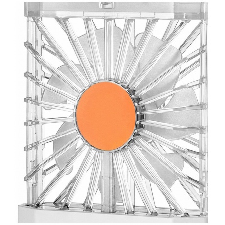 Беспроводной мини-вентилятор Kitfor КТ-406-3 бело-оранжевый - фото 6