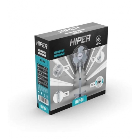 Вентилятор напольный Hiper HSF-04 (HSF04) - фото 9