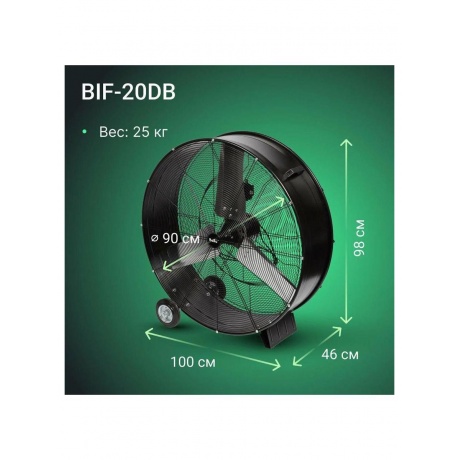 Вентилятор промышленный Ballu BIF-20DB - фото 10