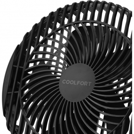 Вентилятор настольный Coolfort CF-2000 скоростей:3 черный - фото 2