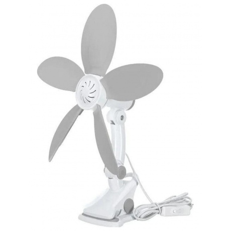 

Вентилятор настольный DUX DX-07 7 Вт, белый/серый