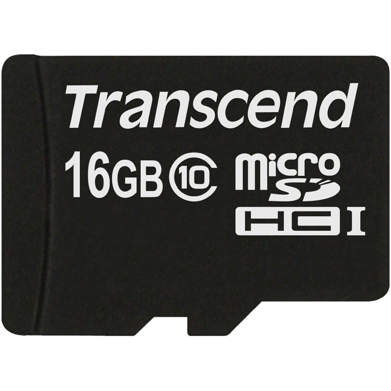 Карта памяти Transcend Micro SDHC Card 16GB Class 10 U1 w/adapter