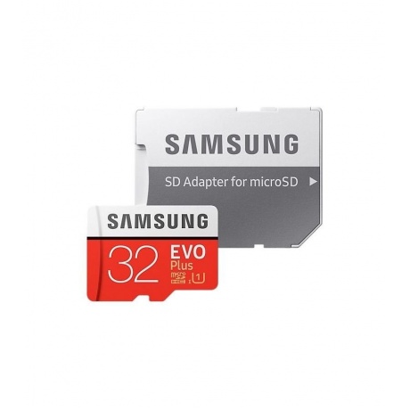 Карта памяти Samsung MicroSDHC 32GB Class10 UHS-I U1 EVO Plus v2 + Адаптер (MB-MC32GA/RU) - фото 2