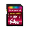 Карта памяти Transcend SDXC UHS-I Card 64GB Class10, 600X