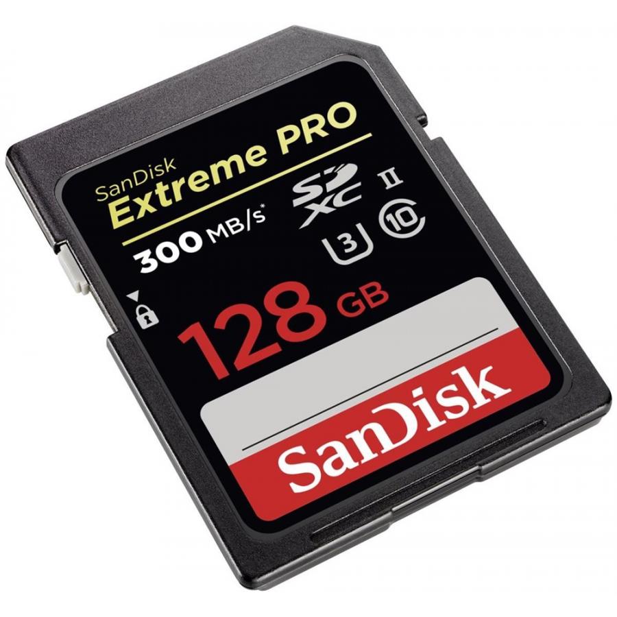 Карта памяти SanDisk SDXC 128GB Extreme Pro - 300/MB/s UHS-II (SDSDXPK-128G-GN4IN) - фото 1