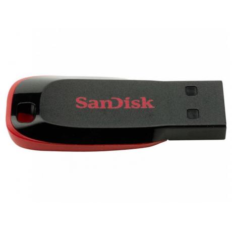 Флешка SanDisk Cruzer Blade 64Gb SDCZ50-064G-B35 USB20 черныйкрасный 1016₽