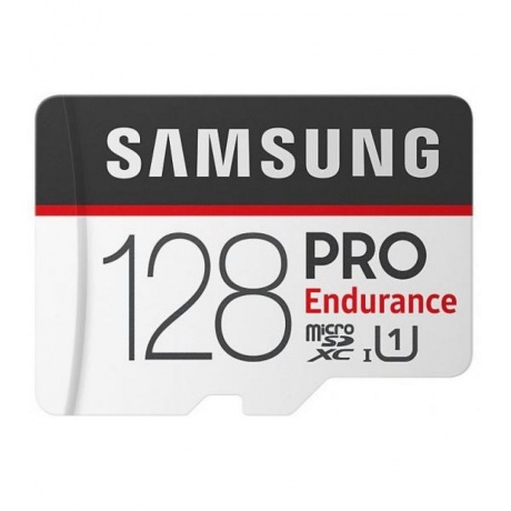 Карта памяти Samsung microSDHC PRO Endurance 128Gb+SD adapter (MB-MJ128GARU) - фото 1