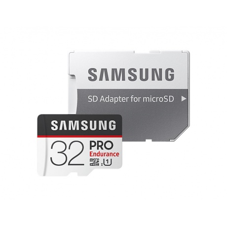 Карта памяти Samsung microSDHC PRO Endurance 32Gb+SD adapter (MB-MJ32GARU) - фото 1