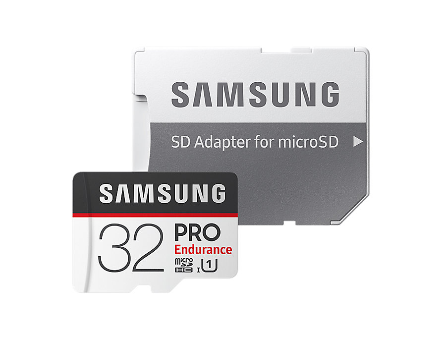 Карта памяти Samsung microSDHC PRO Endurance 32Gb+SD adapter (MB-MJ32GARU)