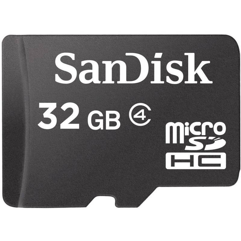 Карта памяти SanDisk 32Gb microSDHC Class4 SDSDQM-032G-B35 - фото 1