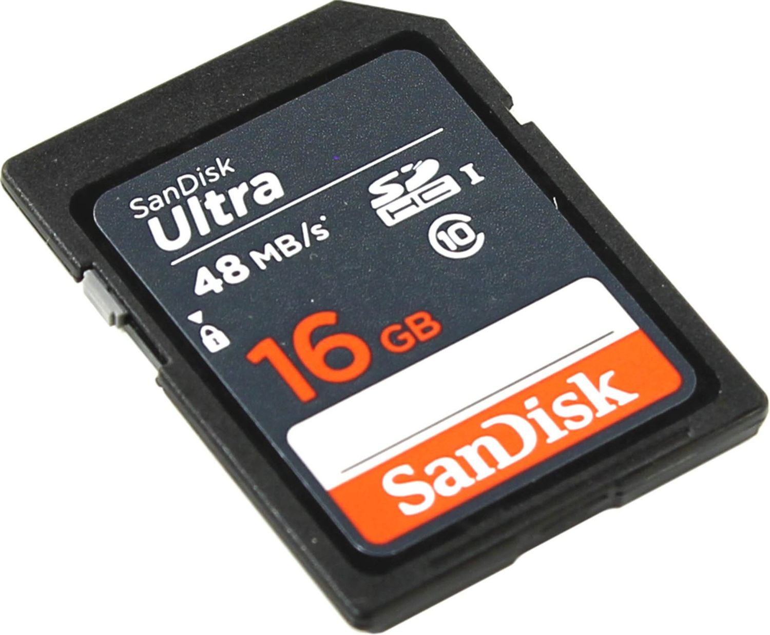 Карта памяти SanDisk Ultra SDHC 16GB 48MB/s Class 10 UHS-I SDSDUNB-016G-GN3IN - фото 1