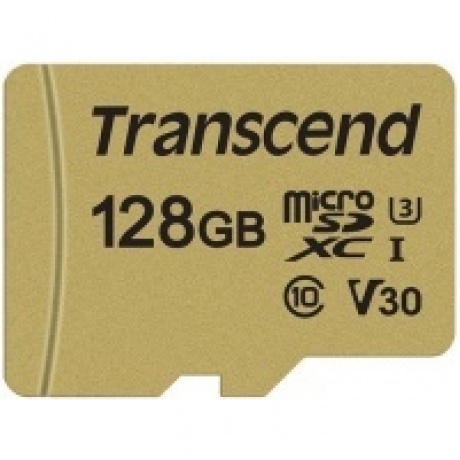 Карта памяти Transcend 128GB UHS-I U3 microSD with Adapter MLC