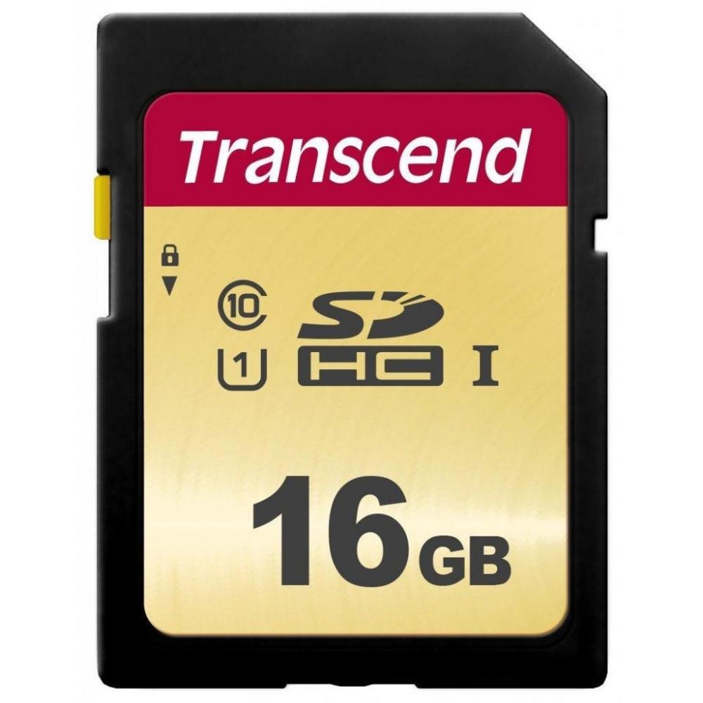 Карта памяти Transcend 16GB UHS-I U1 SD card (TS16GSDC300S) - фото 1