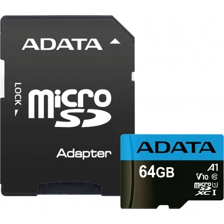 Карта памяти Adata micro SDXC 64Gb Premier UHS-I U1 V10 A1 + ADP...