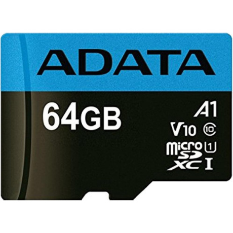 Карта памяти Adata micro SDXC 64Gb Premier UHS-I U1 V10 A1 + ADP (85/25 Mb/s) - фото 2