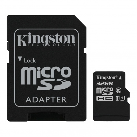 Карта Памяти micro SDHC 32Gb Kingston Canvas Select UHS-I + ADP (80/10 Mb/s) - фото 1