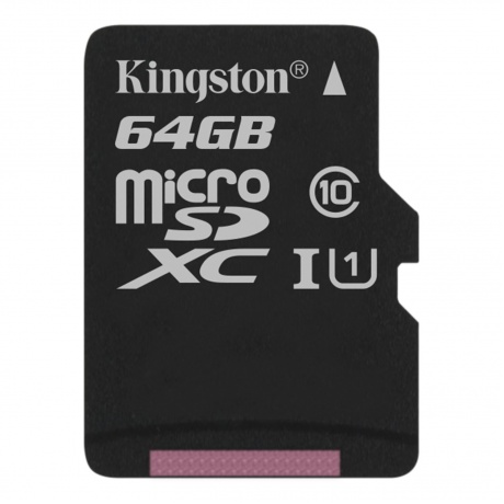 Карта Памяти micro SDXC 64Gb Kingston Canvas Select UHS-I (80/10 Mb/s) - фото 1