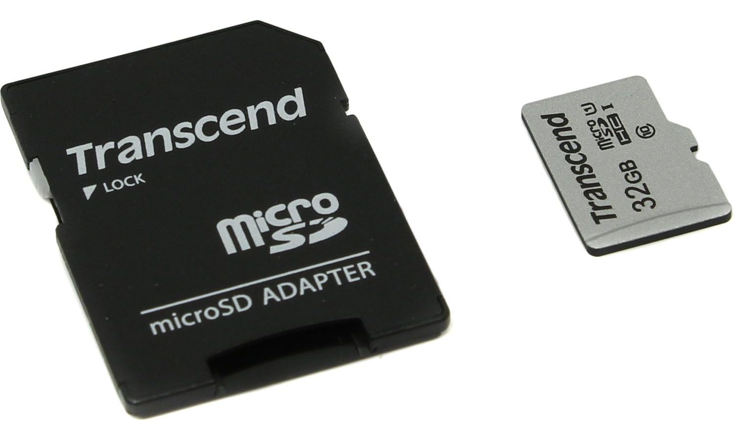 Карта памяти Transcend micro SDHC 32Gb 300S UHS-I U1 + ADP (90/45 Mb/s) цена и фото