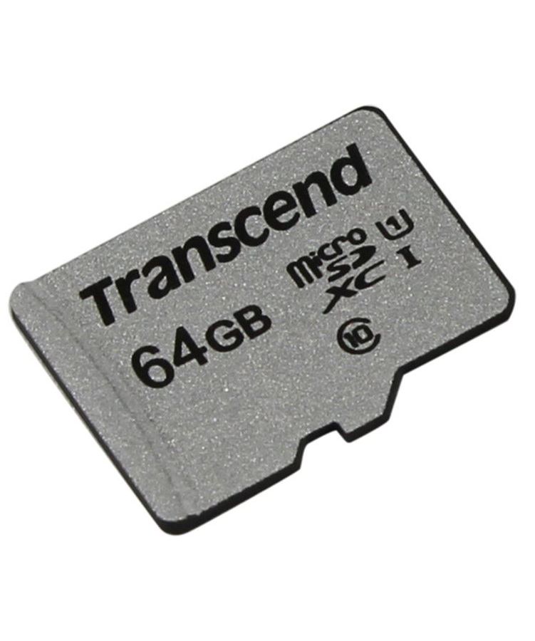 Карта памяти micro SDXC Transcend 64Gb 300S UHS-I U1 (90/45 Mb/s) цена и фото