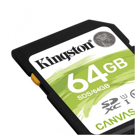 Карта Памяти 64Gb Kingston Canvas Select SDXC UHS-I (80/10 Mb/s) - фото 2
