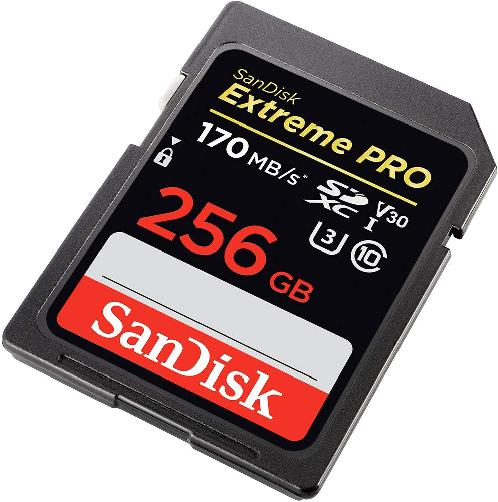 Карта памяти SanDisk 256Gb Extreme Pro SDXC UHS-I U3 V30 (170/90 MB/s) от Kotofoto
