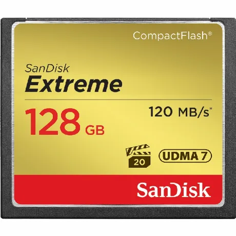 Карта Памяти CF 128Gb Sandisk Extreme (120/85 Mb/s)