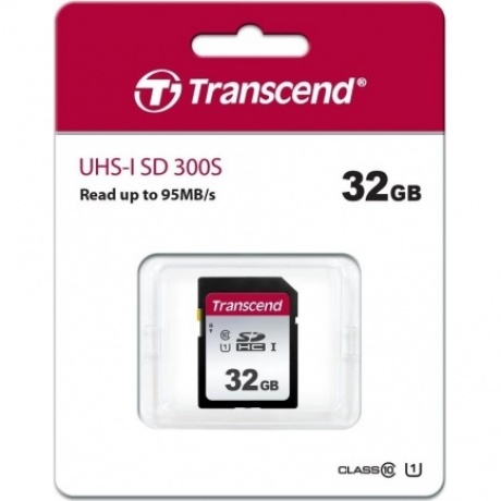 Карта памяти Transcend 32Gb 300S SDHC UHS-I U1 (95/45 MB/s) - фото 2