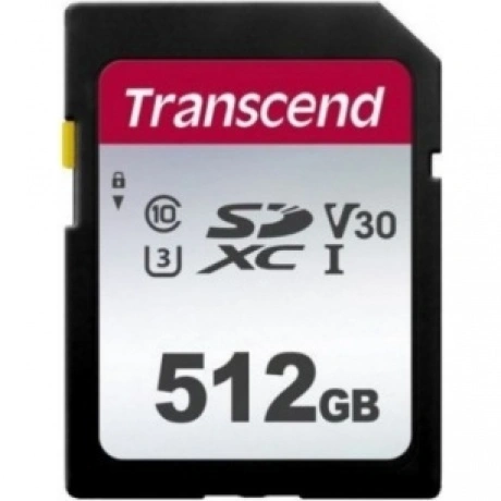 Карта памяти Transcend 512Gb 300S SDXC UHS-I U3 V30 (95/45 MB/s)