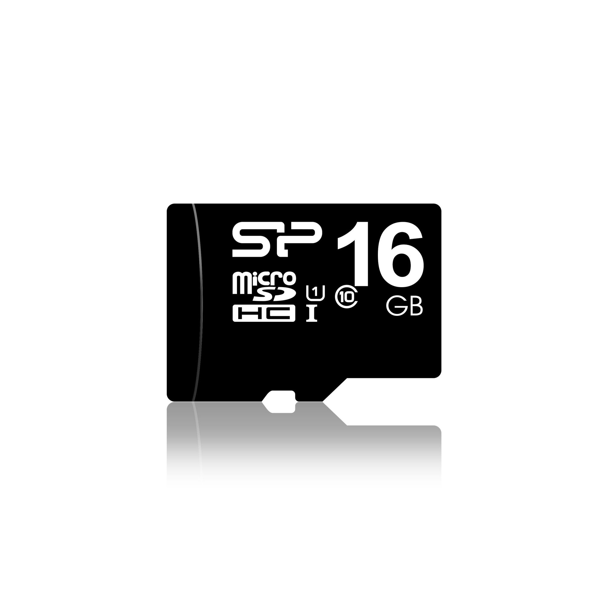 Карта памяти Silicon Power microSDHC 16Gb Class10 + adapter SP016GBSTH010V10-SP флеш карта microsdhc 32gb class10 wd wdd032g1p0c purple w o adapter