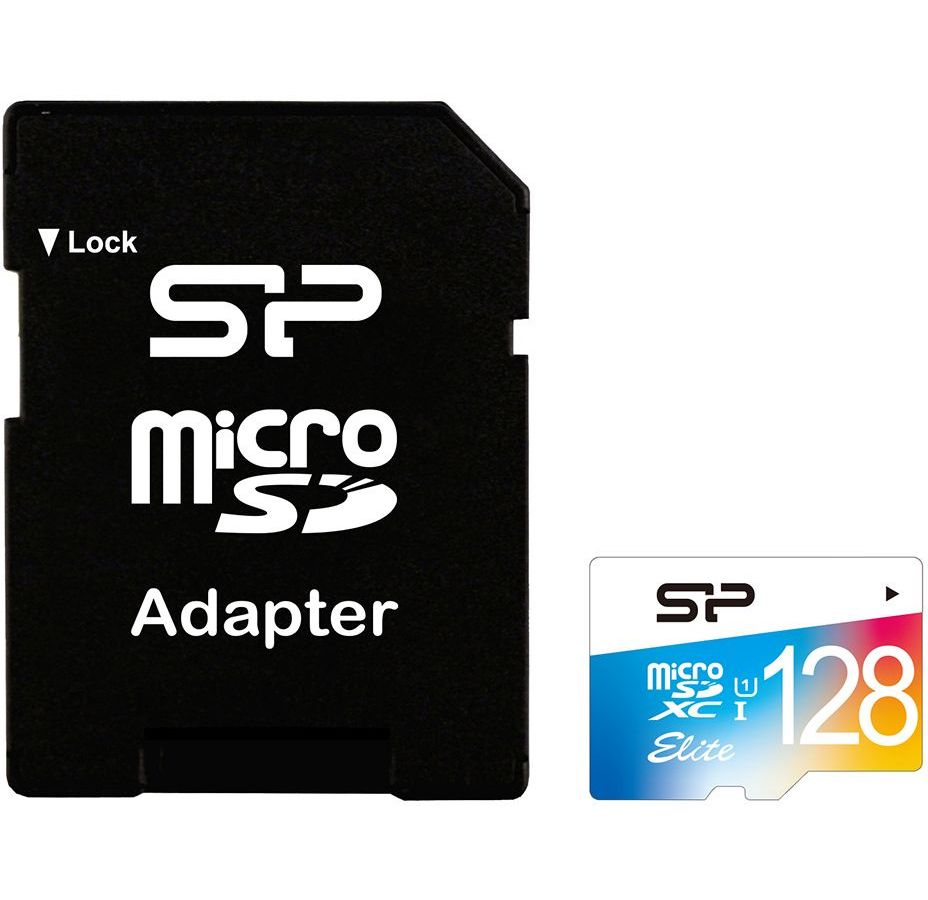 Карта памяти Silicon Power microSDXC 128Gb Class10 SP128GBSTXBU1V21SP цена и фото
