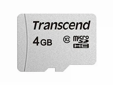 Карта памяти Transcend microSDHC 4Gb Class10 TS4GUSD300S