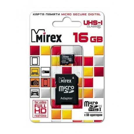 карта памяти Mirex microSD 16Gb (class 10)