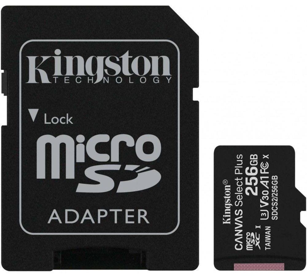 цена Карта памяти Kingston Canvas Select Plus microSDHC 256Gb (SDCS2/256GB)