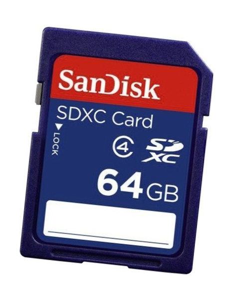 Карта памяти SanDisk SDXC Class 4 64Gb (SDSDB-064G-B35) - фото 1