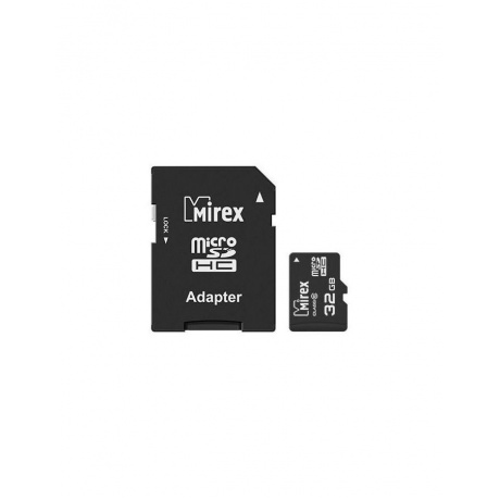 Карта памяти Mirex microSDHC 32Gb Class 10 + SD adapter (13613-AD10SD32) - фото 2