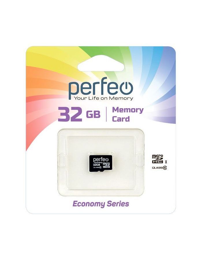 Карта памяти Perfeo microSDHC Class 10 32GB (PF32GMCSH10ES) - фото 1
