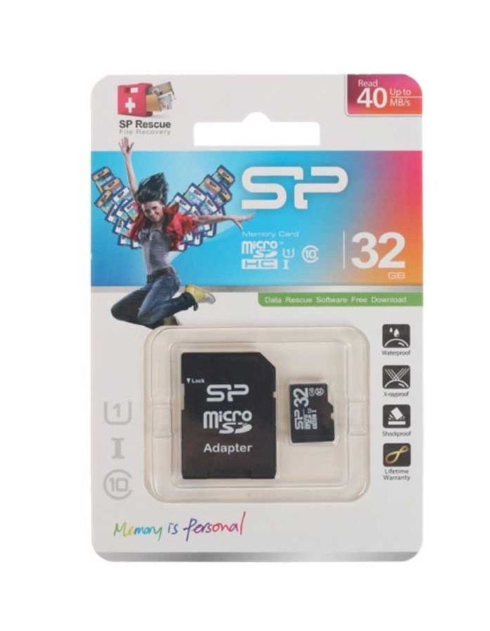 Карта памяти Silicon Power microSDHC 32Gb Class10 SP032GBSTH010V10 w/o adapter флеш карта microsdhc 32gb class10 wd wdd032g1p0c purple w o adapter
