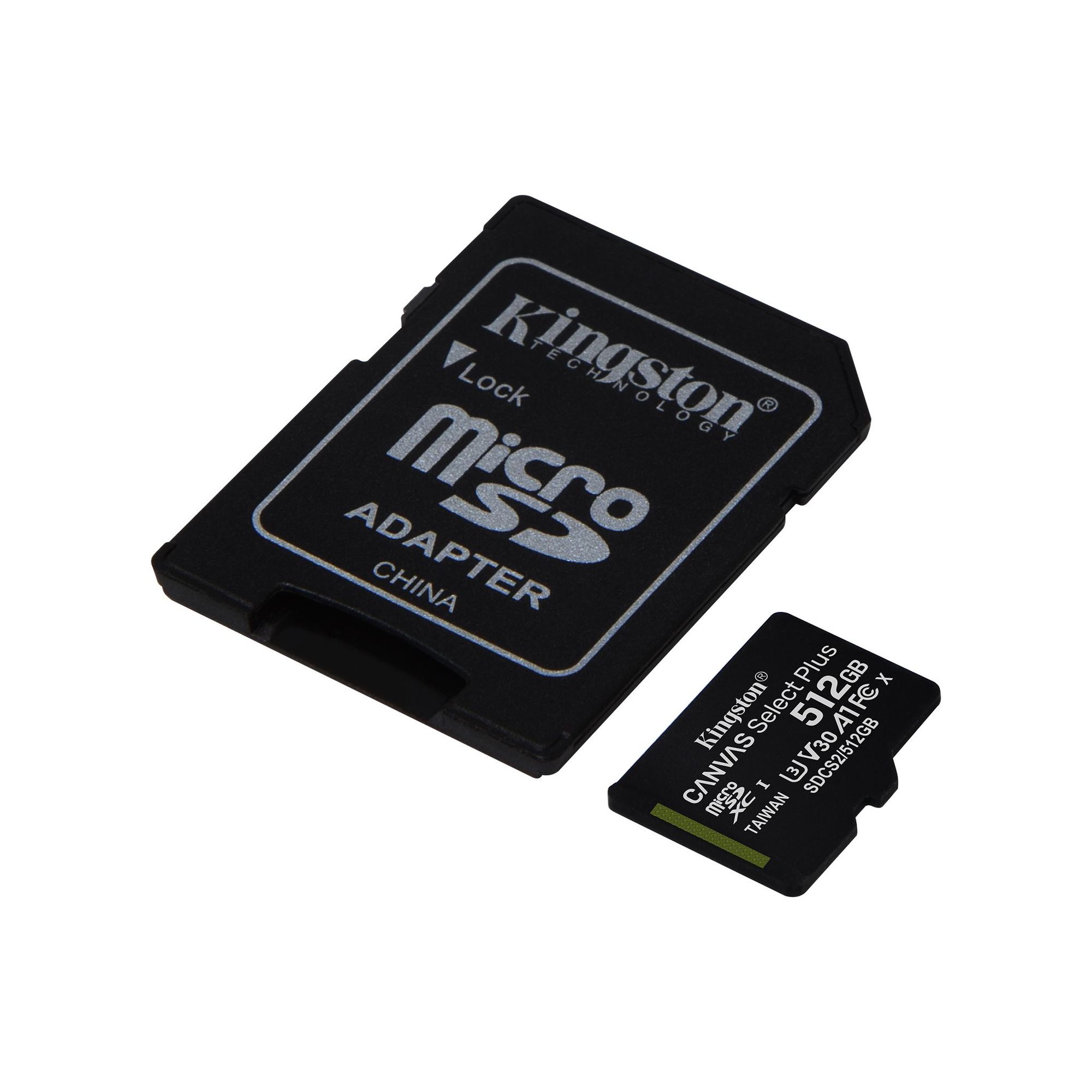 цена Карта памяти Kingston microSDXC 512Gb SDCS2/512GBSP Canvas Select Plus w/o adapter