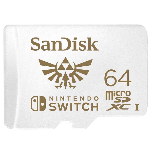 Карта памяти SanDisk and Nintendo Cobranded microSDXC 64Gb Class 10 (SDSQXAT-064G-GNCZN)