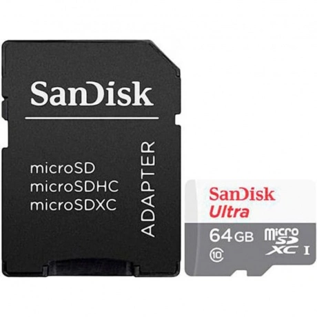 Карта памяти SanDisk microSDXC Ultra 64Gb Class 10 (SDSQUNR-064G...