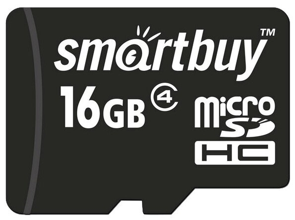 Карта памяти SmartBuy micro SDHC 16Gb Сlass 4 - фото 1